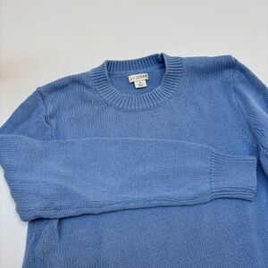 J. Crew Blue Crewneck Sweater Classic Knit